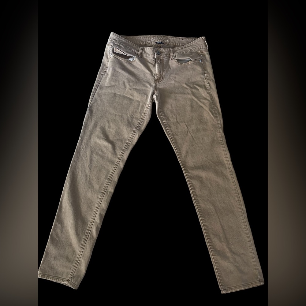 Clearance: American Eagle Outfitters Stretch Camel Color jeans, 14 Long Length!
